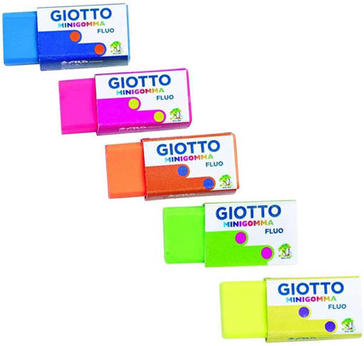 Fila - Giotto - Gomma Minigomma fluo 5 pz F025200