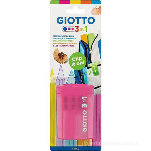Fila - Giotto - Temperamatite 3 fori con serbatoio 3IN1 F023200