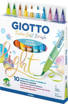 Fila - Giotto - Pennarello Turbo Soft Brush 10 pz pastel colours F426900