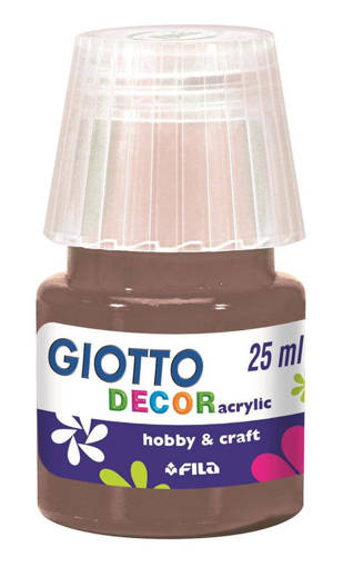 Fila - Giotto - Tempera acrilica multisuperficie 25 ml terra d'ombra F538123