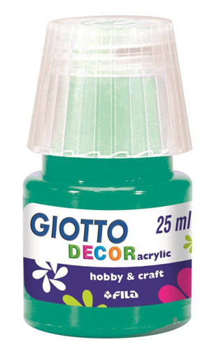 Fila - Giotto - Tempera acrilica multisuperficie 25 ml verde smeraldo F538114