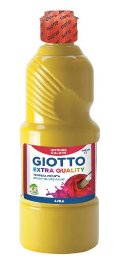 Fila - Giotto - Tempera pronta a base d'acqua 500 ml giallo scuro F53280300