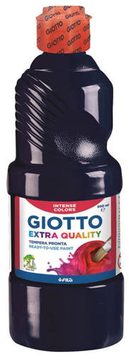 Fila - Giotto - Tempera pronta a base d'acqua 500 ml nero F53282400