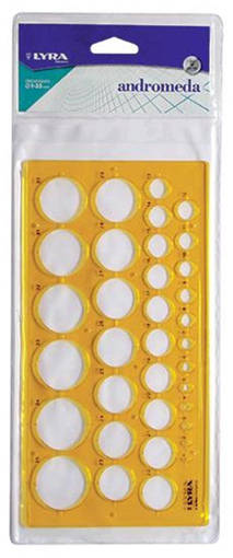 Fila - Lyra - Maschere normografiche Andromeda 27x13cm fi 1-35 mm LN28600