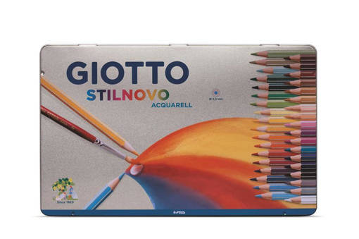 Fila - Giotto - Pastello acquarellabile Acquarell 36 pz scatola in metallo F256400