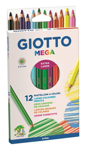 Fila - Giotto - Pastello gigante Mega 12 pz F225600