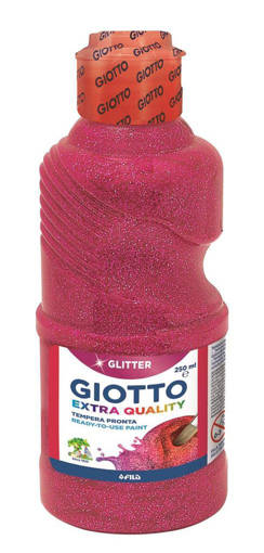 Fila - Giotto - Tempera pronta a base d'acqua 250 ml magenta glitter F53120300