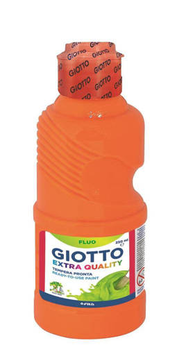 Fila - Giotto - Tempera pronta a base d'acqua 250 ml arancione fluo F53110300