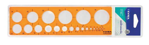 Fila - Lyra - Maschere normografiche Andromeda 24,5x6,5 fi 1-26 mm LN28700