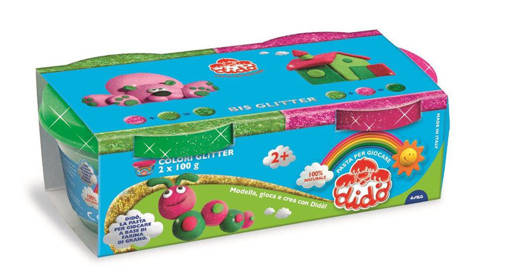 Fila - Didò - Barattolo Glitter 2 x 100 gr Magenta Verde F396702