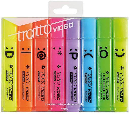 Fila - Tratto - Evidenziatore Video Emotion 8 pz colori assortiti F838700