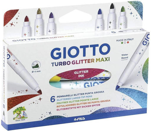 Fila - Giotto - Pennarello Turbo Glitter Maxi 6 pz F426600