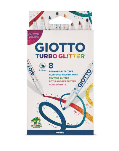 Fila - Giotto - Pennarello Turbo Glitter 8 pz F425800