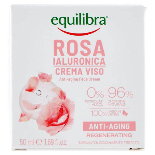 Equilibra Crema Viso Anti-Aging Alla Rosa Ialuronica 50 ml