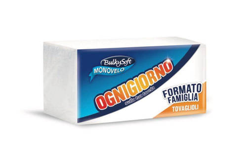 Bulkysoft Tovaglioli 1 Velo Formato Famiglia Ognigiorno