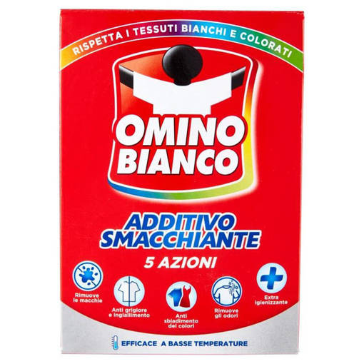Omino Bianco Additivo 5 azioni Smacchiante Polvere 500 G - New