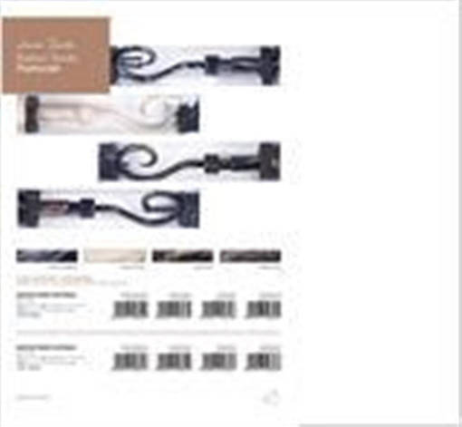 Bastone tende 110/200 pastorale crema