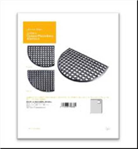 Zambetti Zerbino Gomma Mezzaluna 40*60