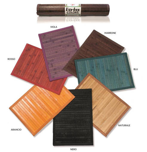 Zambetti Tappeto Bamboo Colors, 55*180 cm, 1 pezzo, colori assortiti
