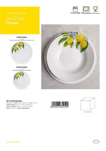 Zambetti Set 12 Piatti Michela