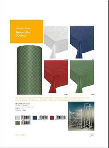 Zambetti Tovaglia Rotolo Damina 20 mt H140 Pvc, Bianco