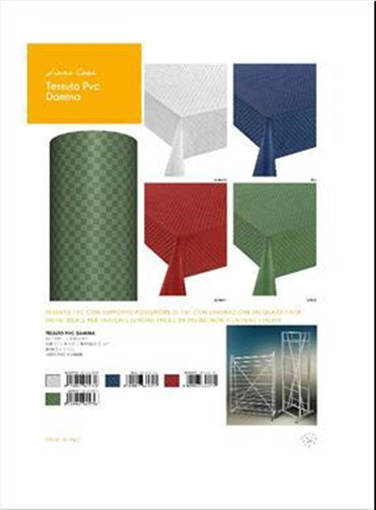 Zambetti Tovaglia Rotolo Damina H140 Pvc, Blu