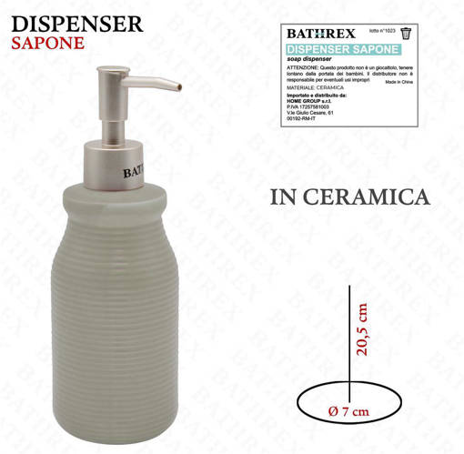 Bathrex L.Line Dispenser Sapone Beige