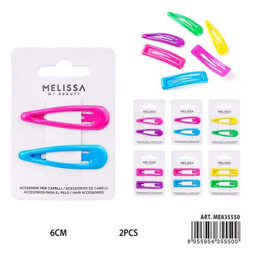 MELISSA CLIP CAPELLI 6CM 2PZ - 2PZ 