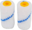 Kombo Set 2 Pz Ricambio Rullo In Nylon 6Cm. Pelo  Corto 6Mm. Per Solventi/Pitture Dense/  Laccature Quarzo. Per Pareti  Lisce/Cartongesso
