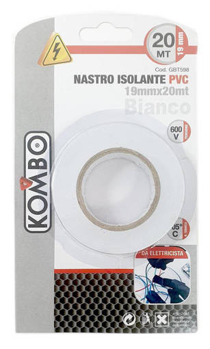 Kombo Nastro Isolante 19Mm X 20Mt Nero