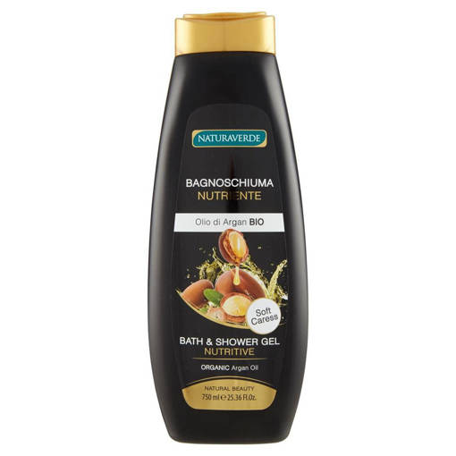 Naturaverde Bagnoschiuma Nutriente all'Olio di Argan 750 ml