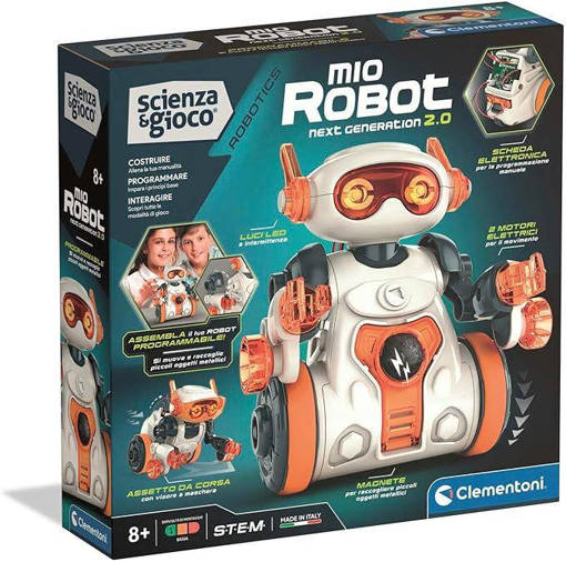 Clementoni - Scienza & Gioco Robotics - Espositore Mio Robot (9 pz) 19444D