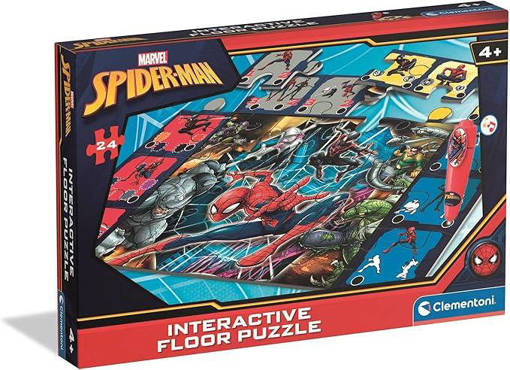 Clementoni - Educativi - Interactive Floor Puzzle Spiderman 16497