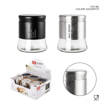 Dc Casa Barattolo Sale Grosso 750Ml Argento/Nero