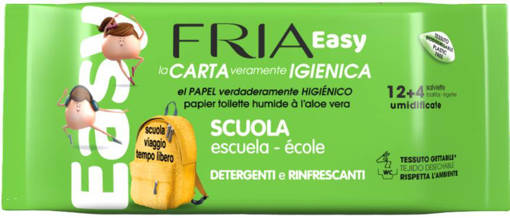 Fria Salviettine Easy Scuola Carta Igienica 12+4 pz