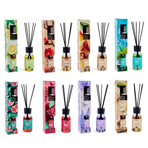 Mercury  Promo Aromas Company - Diffusore Di Fragranza 125 Ml Con Bacchetti  Con Scatola Regalo Profumazioni Assortite