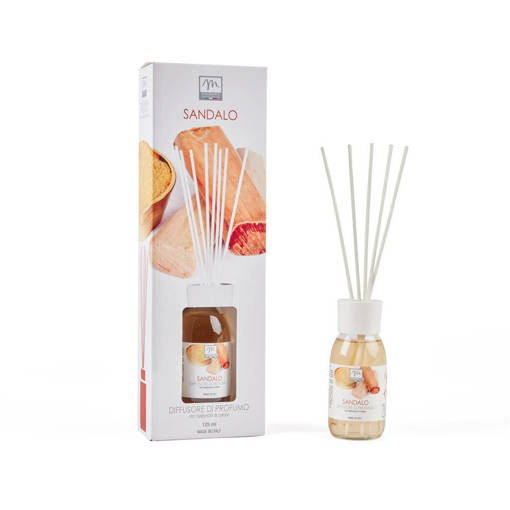 Mercury  16552  - Diffusore Di  Essenza Con  Bacchetti In Fibra 125 Ml  Sandalo