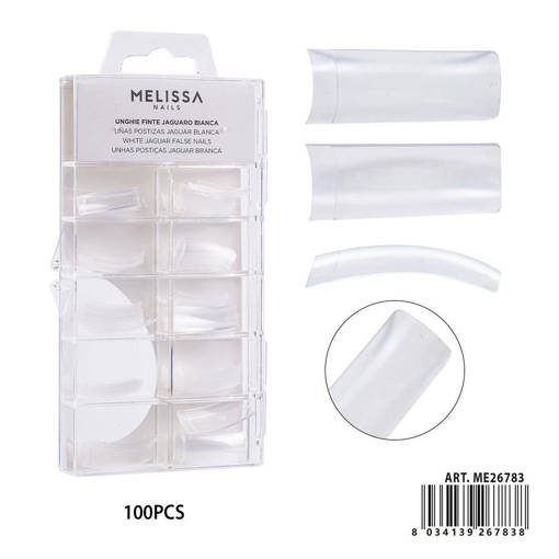 Melissa Unghie Finte Trasparente Jaguaro 100Pz