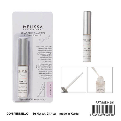 Melissa Colla Ciglia Finte C/Pennello 5Ml