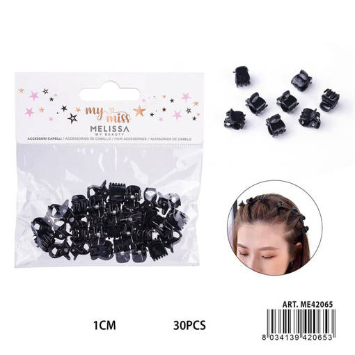 MELISSA MOLLETTINE CAPELLI 1CM 30PZ N