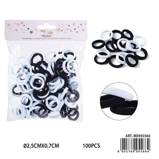 MELISSA ELASTICO CAPELLI 2.5CM 100PZ