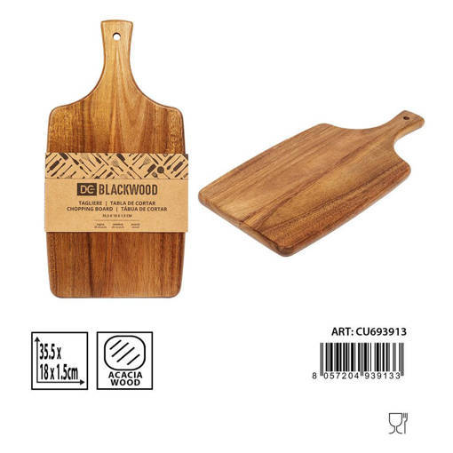 Dc Casa B/Wood Tagliere Acacia Rett. 35.5X18X1.5Cm