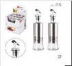 Dc Casa Bottiglia Olio/Aceto 350Ml 6.5X24.5 Argent