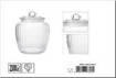 Dc Casa Barattolo Vetro C/Cop.2300Ml 14X24Cm