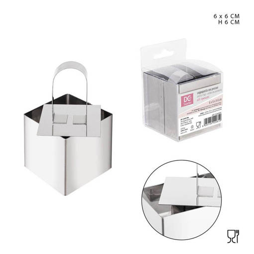 Dc Casa Coppapasta C/Stantuffo Quadrato 6X6Cm H6Cm