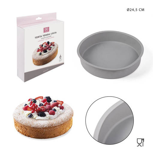 Dc Casa Stampo Silicone Tondo 24.5X4.5Cm