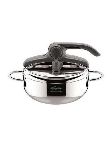 Lagostina Inoxfire pentola a pressione 3,5 litri, diametro cm 22