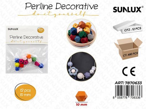 Perline Decorative Col. Ass. 10Mm 12Pcs /Pz Da 12**