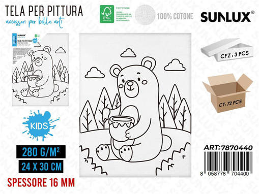 Sunlux - Tela Per Pittura 24*30Cm 16Mm 280Gr /Pz Da 3** 7870440