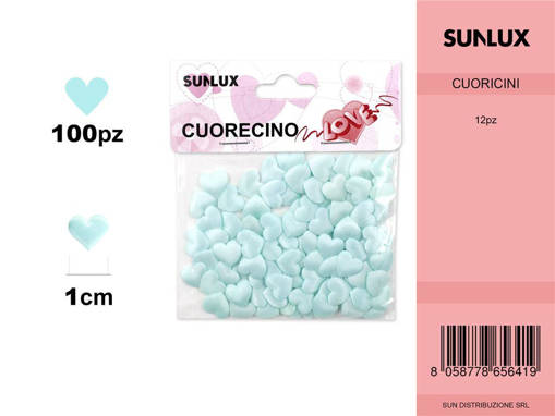 Cuoricini 1Cm Tifany/Pz Da 12**